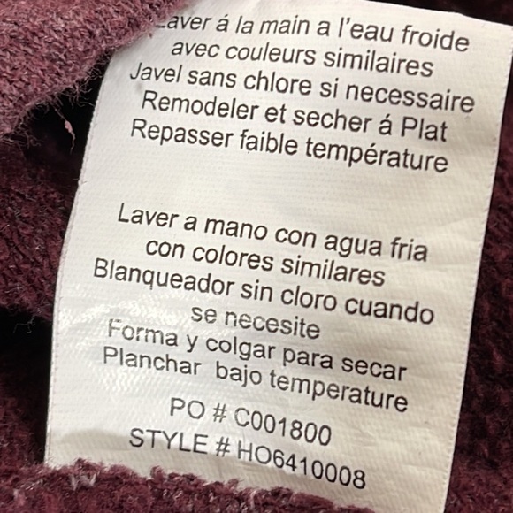 O’NEILL Partington Pullover Fleece Long Sleeve Crochet Sweatshirt Top Size XS - Picture 5 of 7